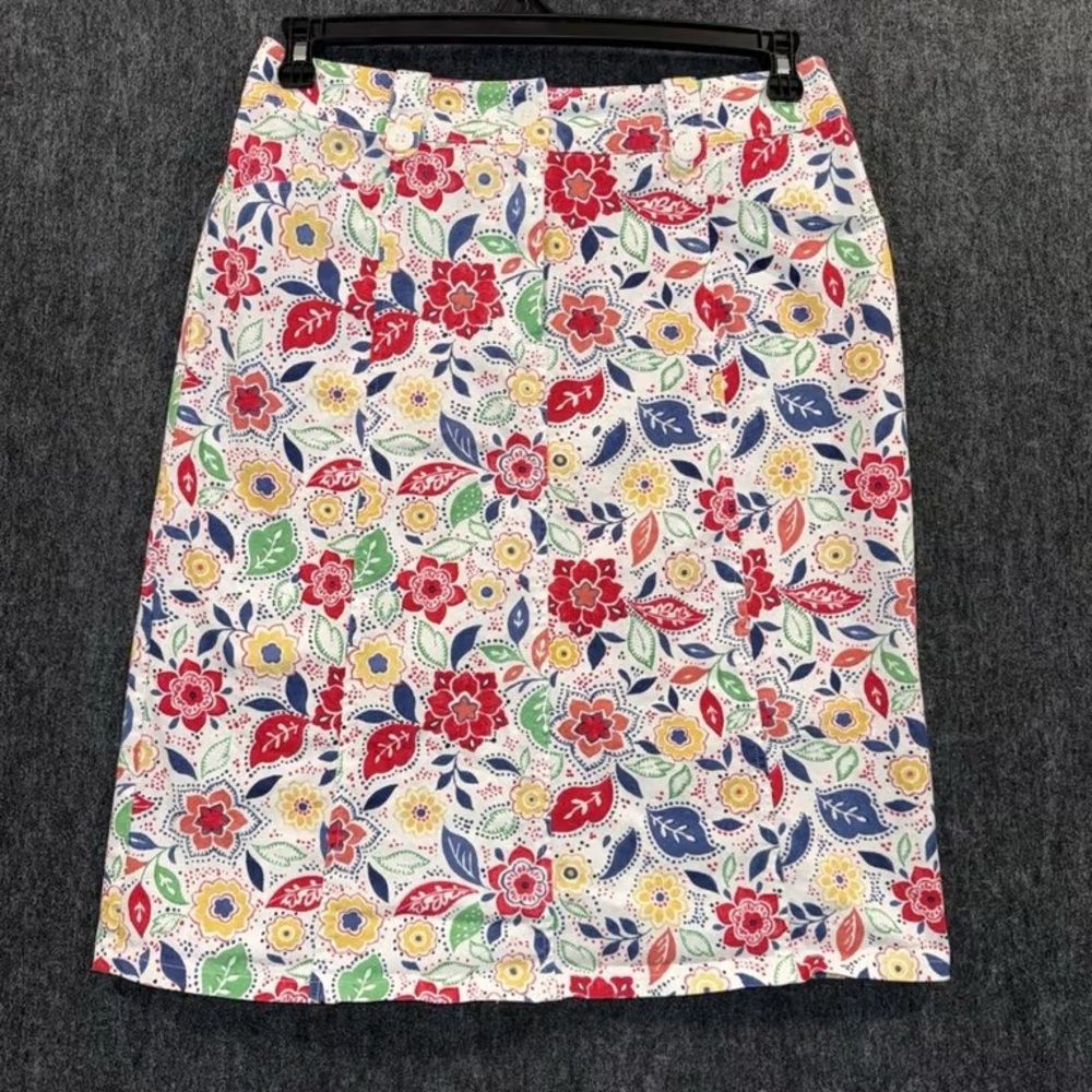 Floral A-Line Skirt in Multicolor